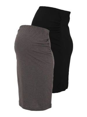 Foto van product Only Maternity Rok 'OLMBINI' grijs gemêleerd / zwart