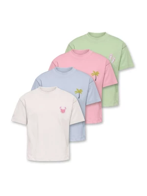 Foto van product Only Mini Shirt 'KMG Solei' lichtblauw / pastelgroen / rosa / wit
