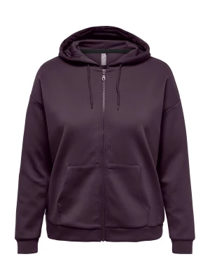 Foto van product Only Play Curvy Sportief sweatvest 'ONPLOUNGE' aubergine