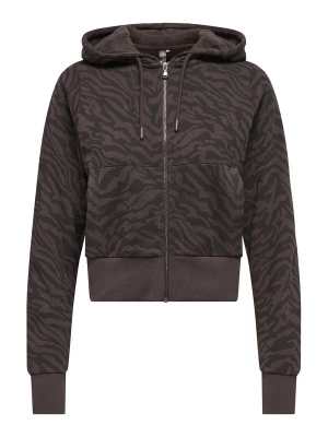 Foto van product ONLY PLAY Sportief sweatvest 'ONPCARO' chocoladebruin / zwart