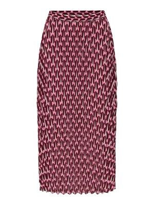 Foto van product ONLY Rok 'ONLALMA' rosa / bourgogne / wit