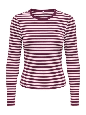 Foto van product ONLY Shirt 'ONLVAL' bessen / wit