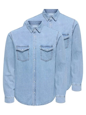 Foto van product Only & Sons Overhemd 'Bane' lichtblauw