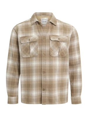 Foto van product Only & Sons Overhemd 'ONSCedric' lichtbeige / donkerbeige / wit