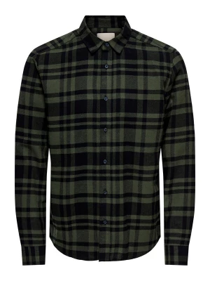 Foto van product Only & Sons Overhemd 'ONSGUDMUND' olijfgroen / zwart