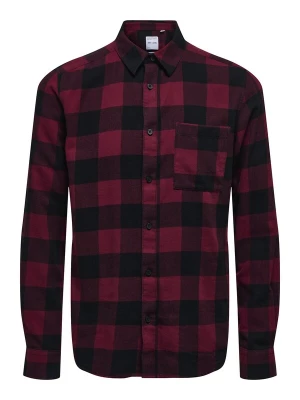 Foto van product Only & Sons Overhemd 'ONSGudmundur' bourgogne / zwart