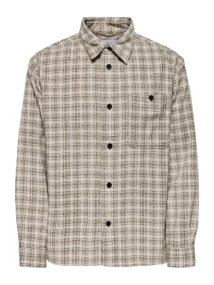Foto van product Only & Sons Overhemd 'ONSWaleed' crème / donkergroen