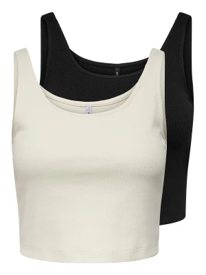 Foto van product ONLY Top 'Nessa' zwart / wit
