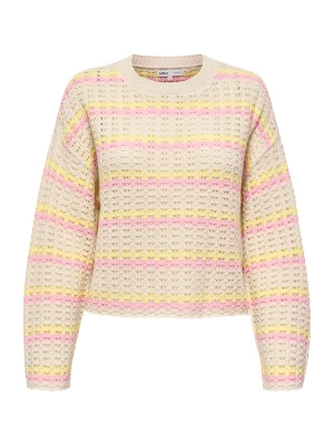 Foto van product ONLY Trui 'ONLAsa' beige / lichtgeel / rosa
