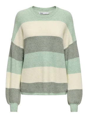 Foto van product ONLY Trui 'ONLAtia' pasteelgeel / pastelgroen / groen gemêleerd
