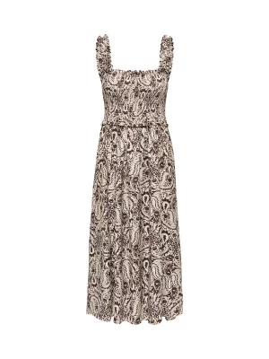 Foto van product ONLY Zomerjurk beige / donkerbruin