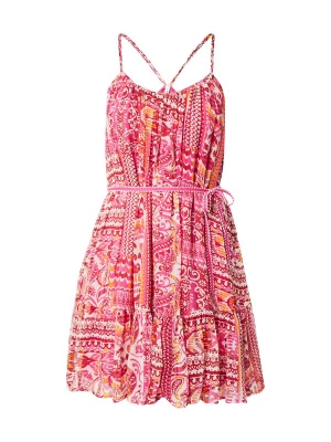 Foto van product ONLY Zomerjurk 'ONLASTA' oranje / fuchsia / bloedrood / wit