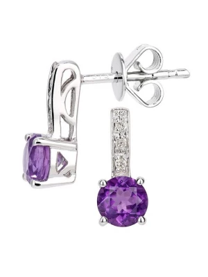 Foto van product Oorbellen Diamant Exquis paars
