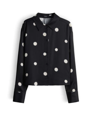 Foto van product OPUS Blouse 'Famena' zwart / natuurwit