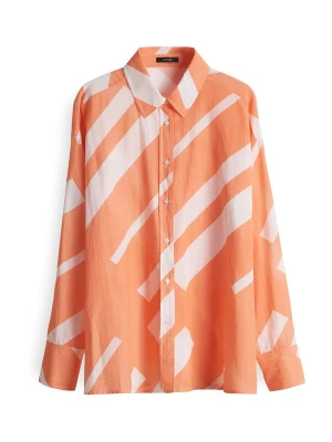 Foto van product OPUS Blouse 'Fenlo' lichtoranje / wit