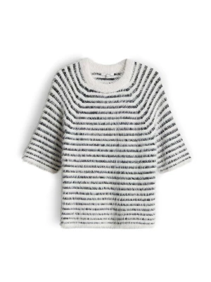 Foto van product OPUS Trui 'Pairy' navy / wolwit