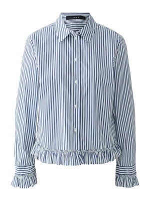 Foto van product OUI Blouse navy / pastelblauw