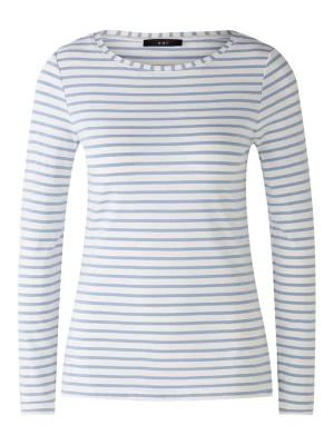 Foto van product OUI Shirt 'SUMIKO' blauw / wit gemêleerd