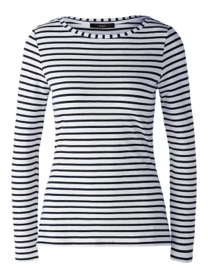 Foto van product OUI Shirt 'Sumiko' donkerblauw / wit