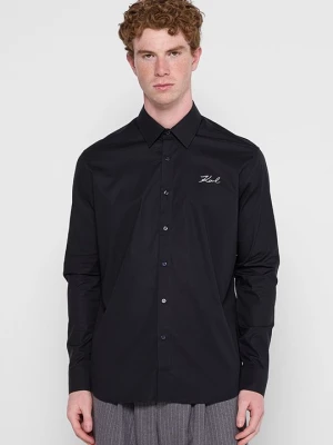 Foto van product Overhemd KARL LAGERFELD donkerblauw