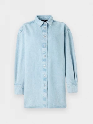 Foto van product Overhemdblouse 7 For All Mankind lichtblauw denim