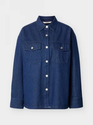 Foto van product Overhemdblouse Barbour donkerblauw denim
