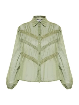 Foto van product Overhemdblouse Dreimaster olijfgroen