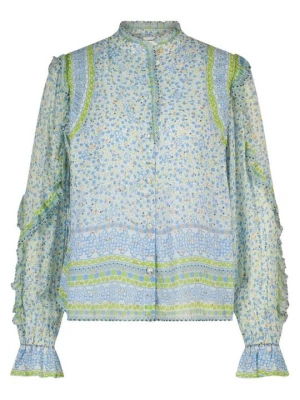 Foto van product Overhemdblouse Fabienne Chapot turquoise gemêleerd