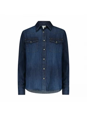 Foto van product Overhemdblouse Lee donkerblauw denim
