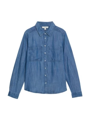 Foto van product Overhemdblouse Marks & Spencer blauw gemêleerd