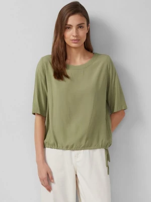 Foto van product Overhemdblouse met verstelbare zoom s.Oliver olijfgroen
