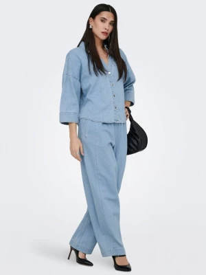 Foto van product Overhemdblouse Only lichtblauw denim