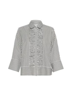 Foto van product Overhemdblouse Part Two gemêleerd zwart