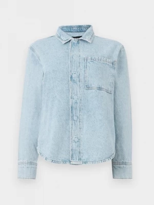 Foto van product Overhemdblouse Pieces lichtblauw denim
