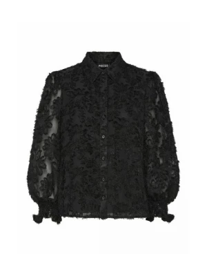 Foto van product Overhemdblouse Pieces zwart
