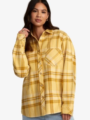 Foto van product Overhemdblouse RVCA geel gemêleerd