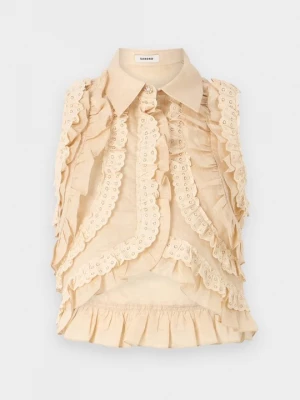 Foto van product Overhemdblouse Sandro beżowy