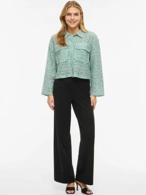 Foto van product Overhemdblouse Vila blauw gemêleerd
