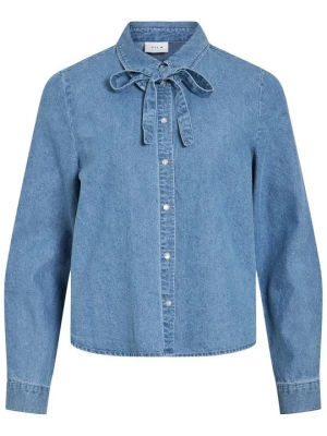 Foto van product Overhemdblouse Vila lichtblauw denim