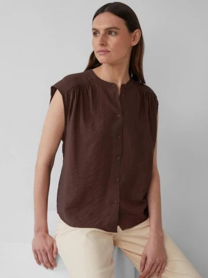 Foto van product Oversized blouse van een viscosemix s.Oliver bruin