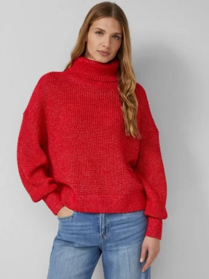 Foto van product Oversized gebreide trui met wijde mouwen en col s.Oliver rood