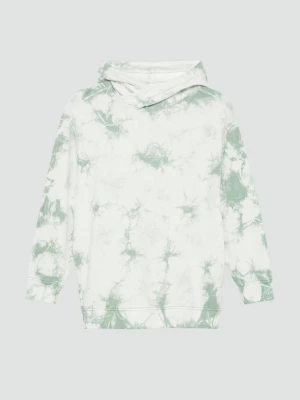 Foto van product Oversized sweatshirt met capuchon in batiklook s.Oliver niebieski