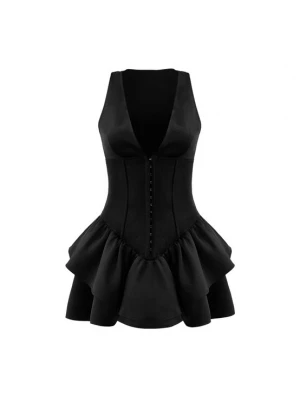 Foto van product OW Collection Cocktailjurk 'Augusta' zwart