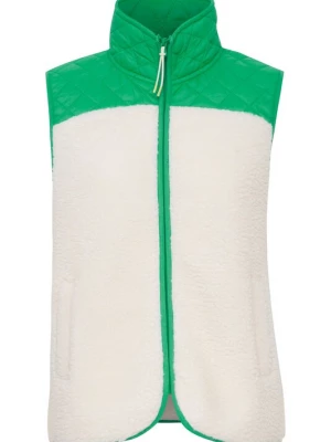 Foto van product Oxmo Bodywarmer 'Betty' crème / grasgroen