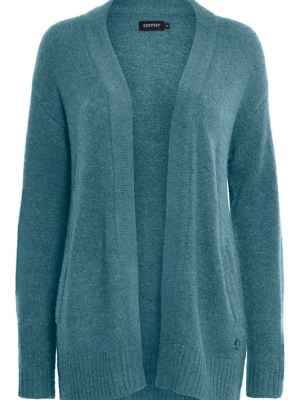 Foto van product Oxmo Gebreid vest cyaan blauw