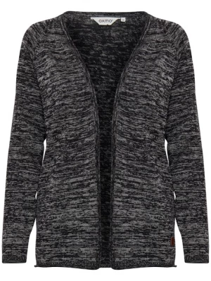 Foto van product Oxmo Gebreid vest 'Danila' zwart gemêleerd