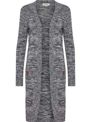 Foto van product Oxmo Gebreid vest 'Philetta' zwart gemêleerd