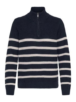 Foto van product Oxmo Trui 'Sanva' beige / donkerblauw