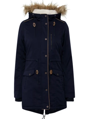 Foto van product Oxmo Winterparka 'ANNA' donkerblauw / bruin