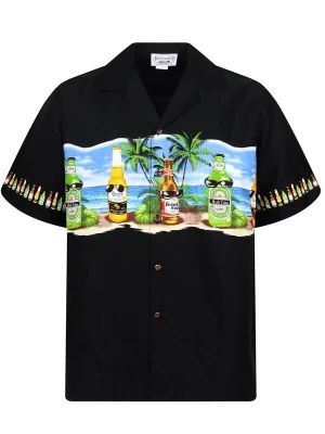 Foto van product Pacific Legend Overhemd 'Corona Brustdruck' zwart
